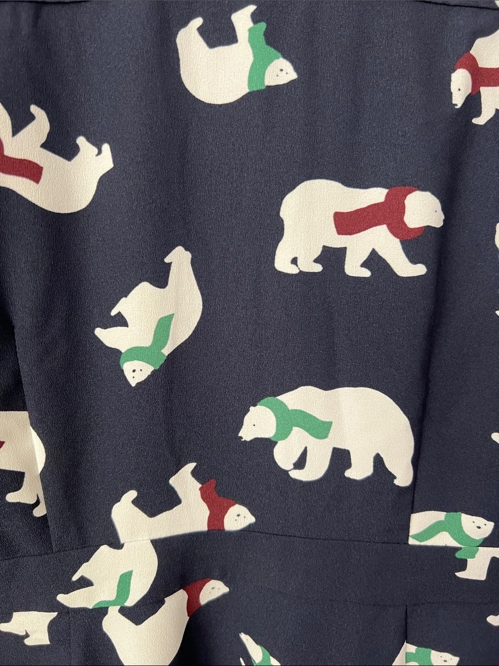 ModCloth Short Sleeve Polar Bear Dress Size 8